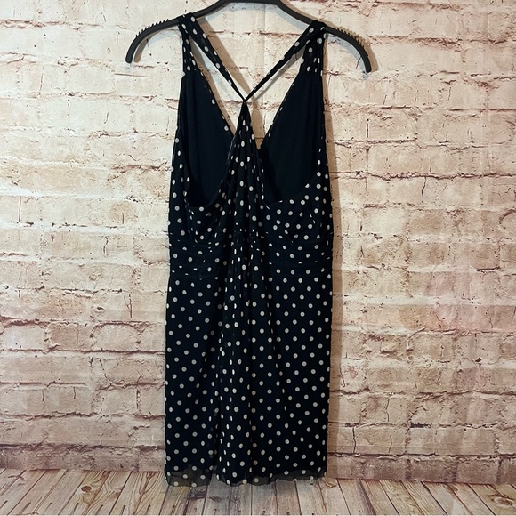 INC International Concepts black polka white dot cami dress size XL - Picture 4 of 6